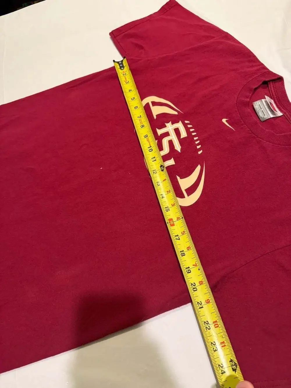Vintage Nike Florida State University FSU Seminoles Center Swoosh T-Shirt Medium